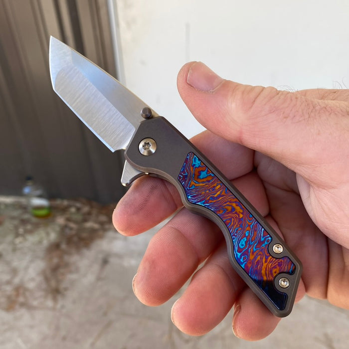 MARK 3 SMALL - Bolstered Timascus Inlay Tanto