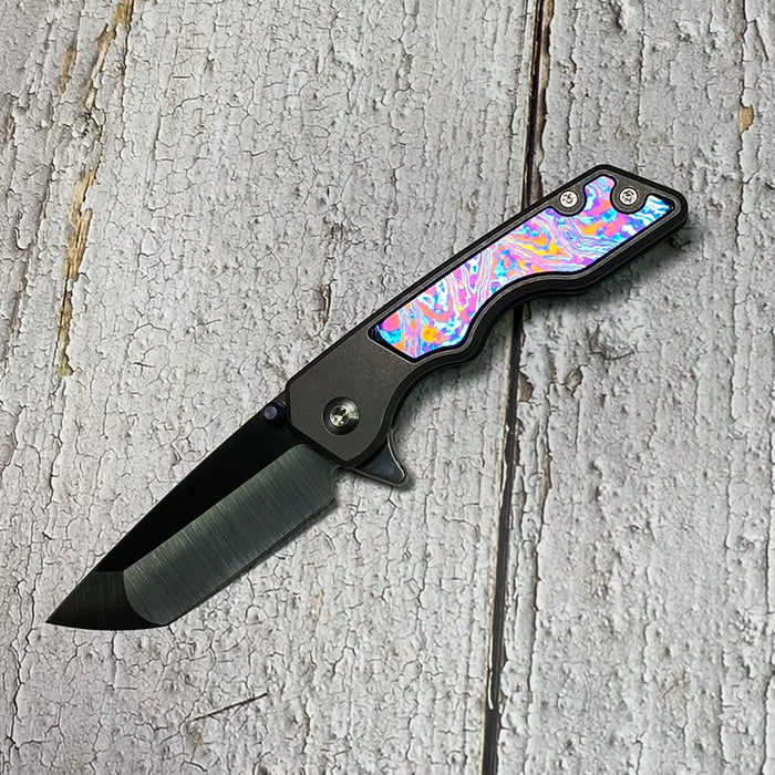 MARK 3 SMALL - Bolstered Timascus Inlay Tanto