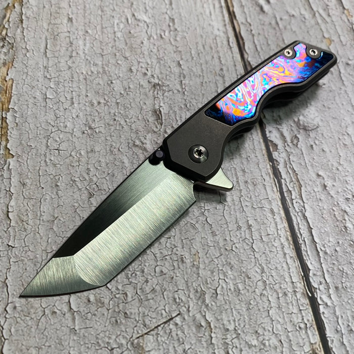 MARK 3 SMALL - Bolstered Timascus Inlay Tanto