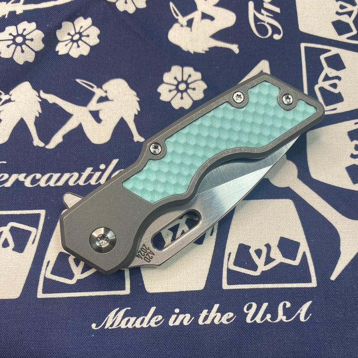 Mark 1 SMALL - Tiffany Blue Double Divot Inlay