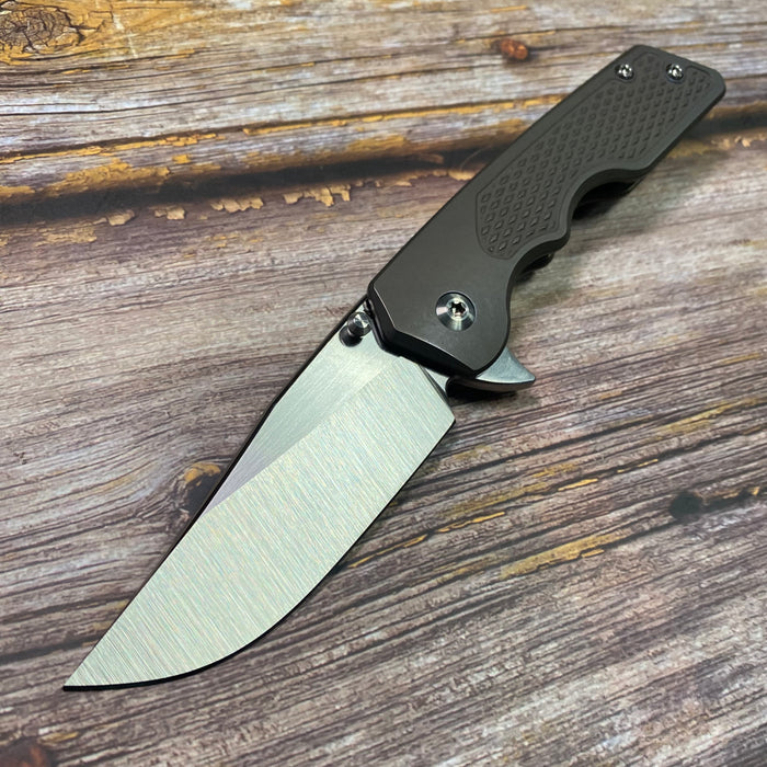 Mark 3 Medium - Tumbled and Bronzed Ti M16 Grip.
