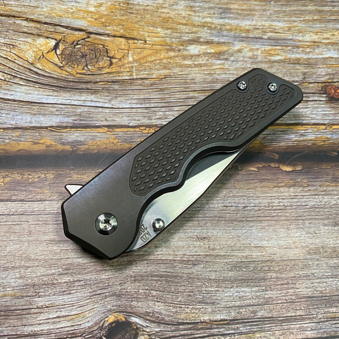 Mark 3 Medium - Tumbled and Bronzed Ti M16 Grip.