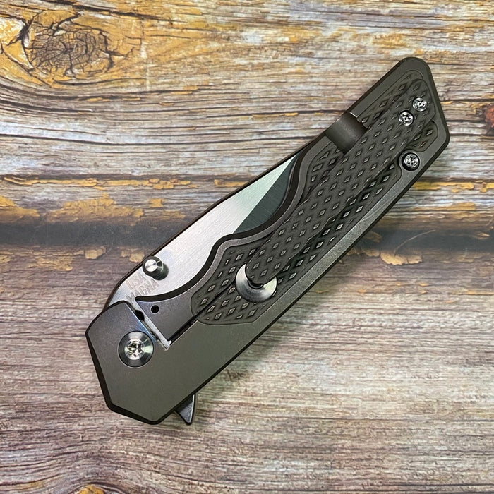 Mark 3 Medium - Tumbled and Bronzed Ti M16 Grip.
