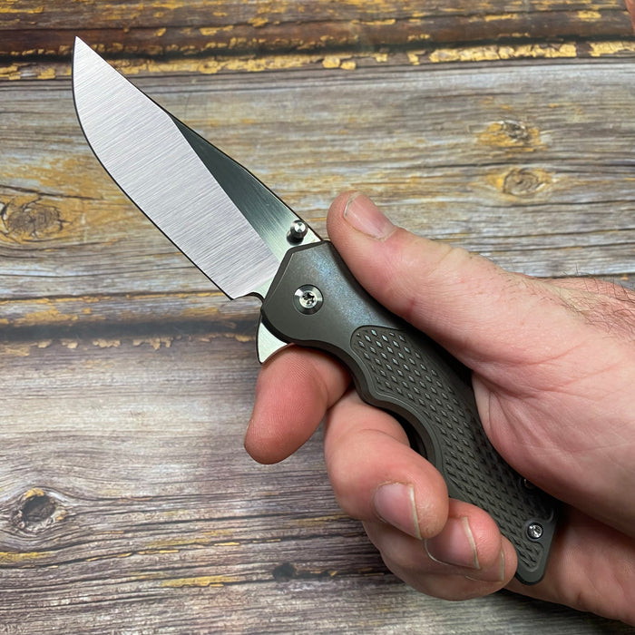 Mark 3 Medium - Tumbled and Bronzed Ti M16 Grip.