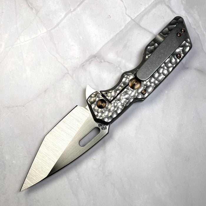 Mark 1 Medium - Hammered Drop Point
