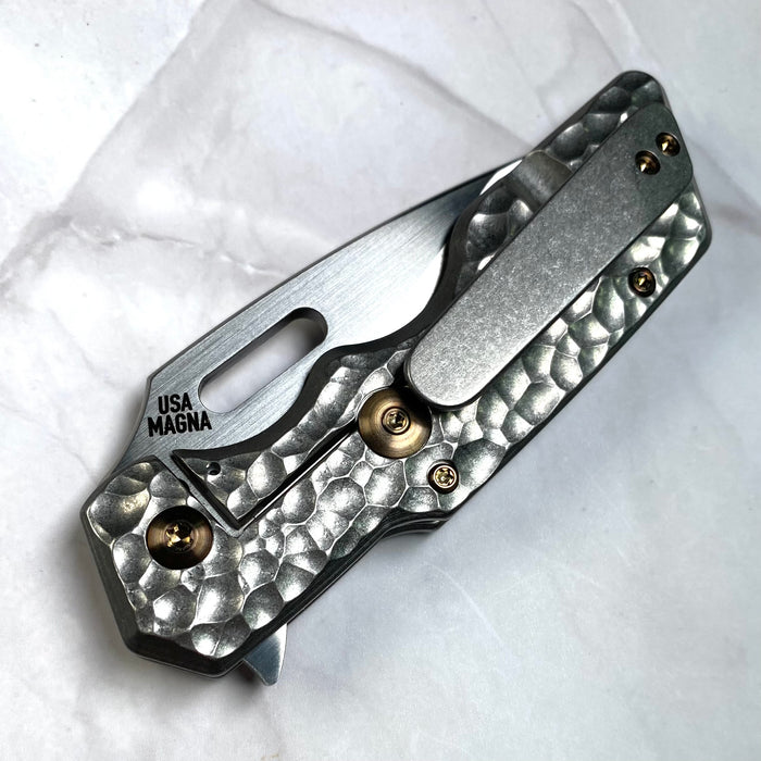 Mark 1 Medium - Hammered Drop Point