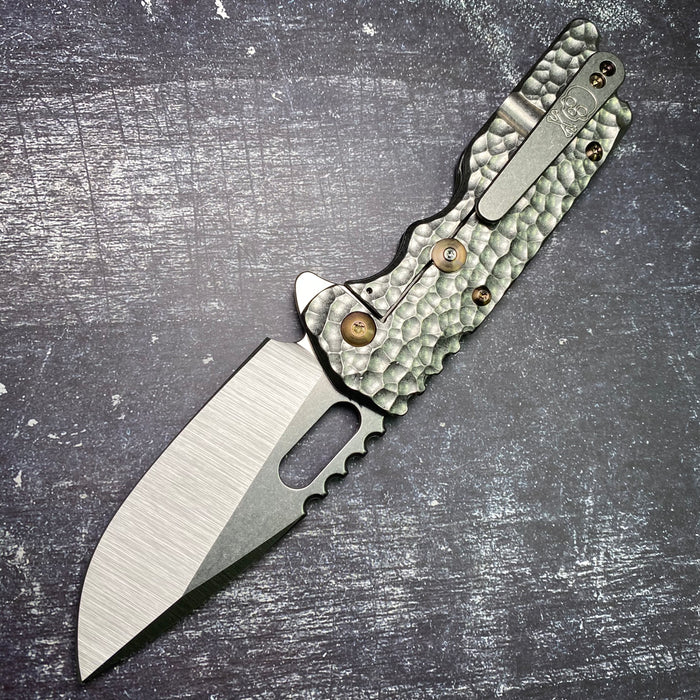 Mark 2 Large - Hammered Ti Drop Point
