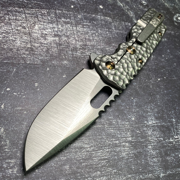 Mark 2 Large - Hammered Ti Drop Point
