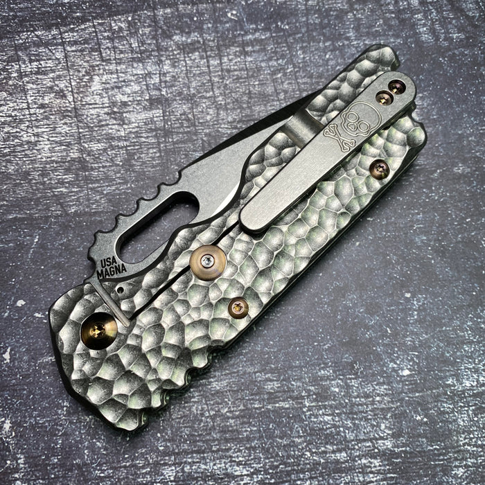 Mark 2 Large - Hammered Ti Drop Point