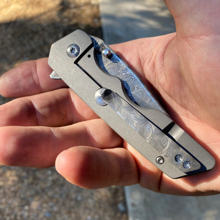 Mark 3 Medium - KenobiTi Scale - Stainless Damascus Blade/Clip