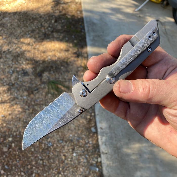 Mark 3 Medium - KenobiTi Scale - Stainless Damascus Blade/Clip