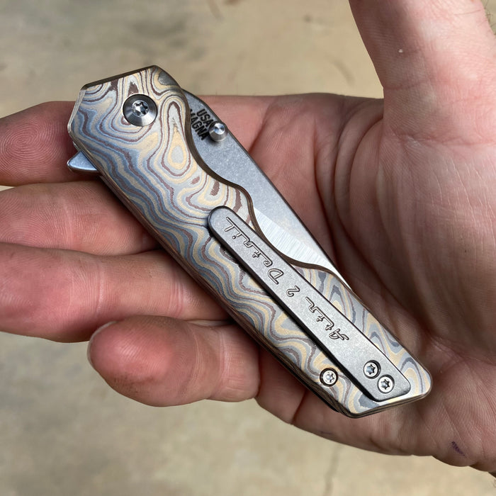 Mark 3 Medium - Liner Lock - "Zircume"