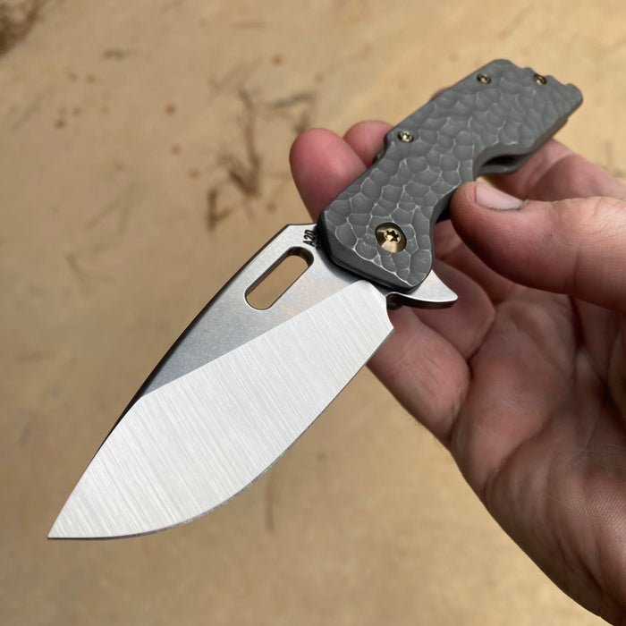 Mark 1 Medium - Hammered Drop Point