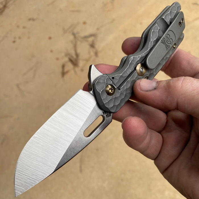 Mark 1 Medium - Hammered Drop Point