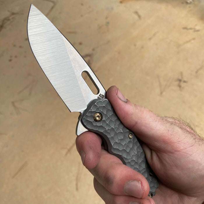 Mark 1 Medium - Hammered Drop Point