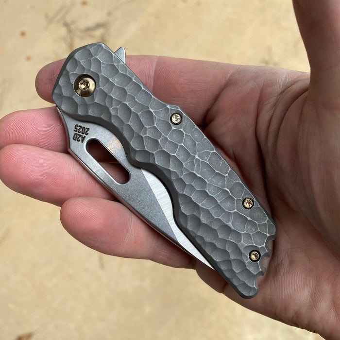 Mark 1 Medium - Hammered Drop Point