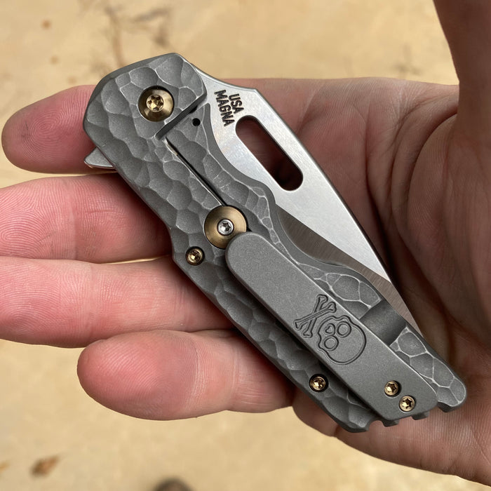 Mark 1 Medium - Hammered Drop Point