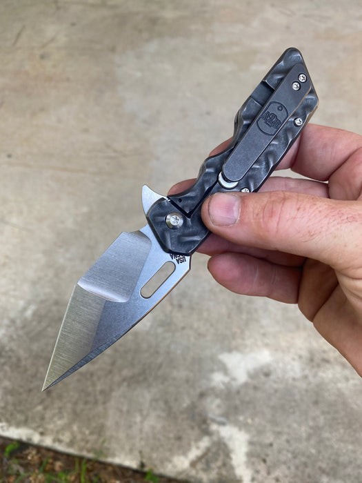 GEN4 Mark 1 Medium - Blackened Ti Treadplate - "Batwing"