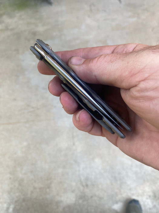 GEN4 Mark 1 Medium - Distressed Greywash Titanium Treadplate - "Batwing"