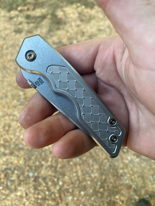 GEN4 Mark 3 Medium - Basketweave "Inlay" Brightwash Ti