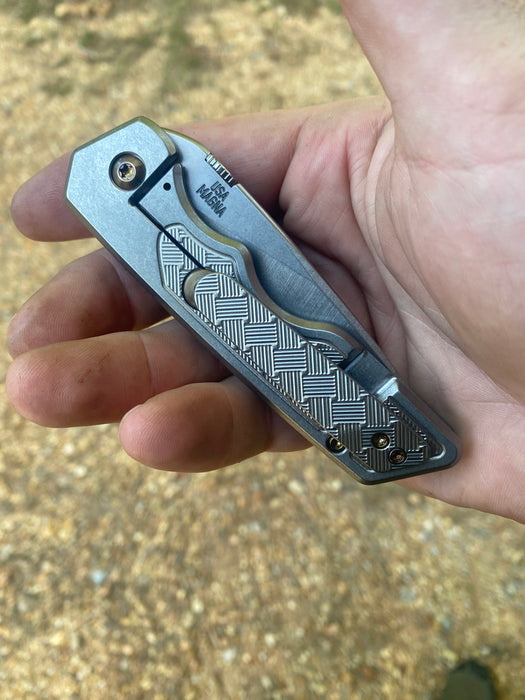 GEN4 Mark 3 Medium - Basketweave "Inlay" Brightwash Ti