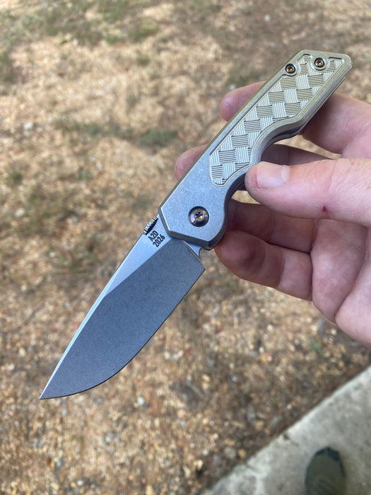 GEN4 Mark 3 Medium - Basketweave "Inlay" Brightwash Ti