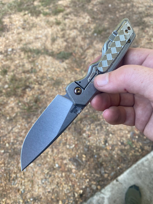 GEN4 Mark 3 Medium - Basketweave "Inlay" Brightwash Ti