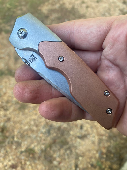GEN4 Mark 3 Medium - Bolster Lock - Copper Scales - Brightwash Ti