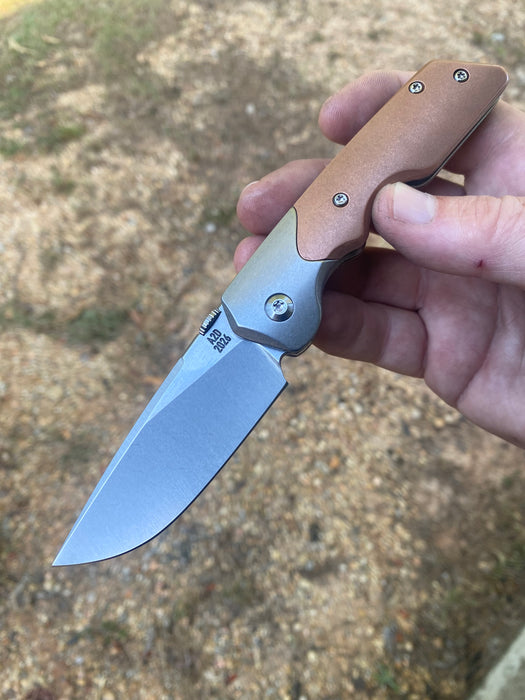 GEN4 Mark 3 Medium - Bolster Lock - Copper Scales - Brightwash Ti