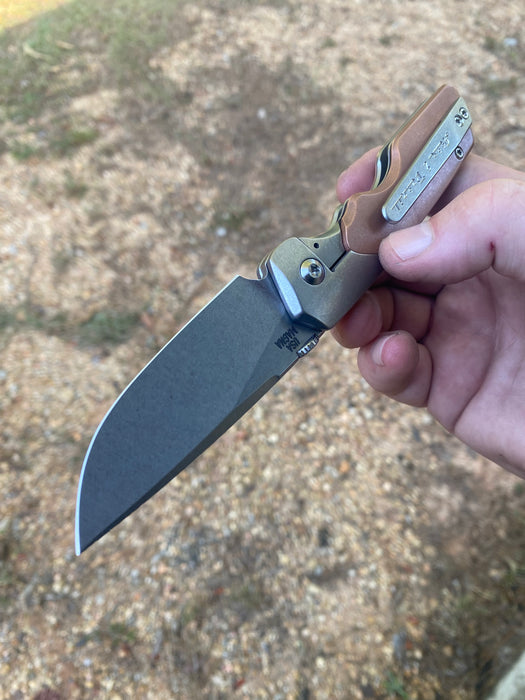 GEN4 Mark 3 Medium - Bolster Lock - Copper Scales - Brightwash Ti