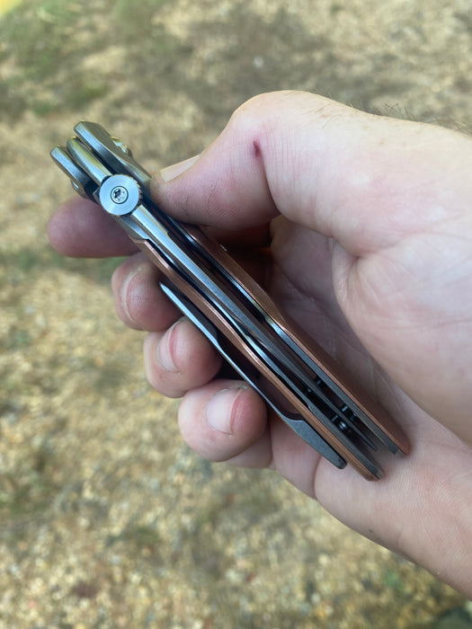 GEN4 Mark 3 Medium - Bolster Lock - Copper Scales - Brightwash Ti