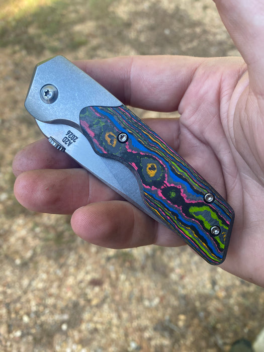 GEN4 Mark 3 Medium - Bolster Lock - 80's CC Scales - Brightwash Ti