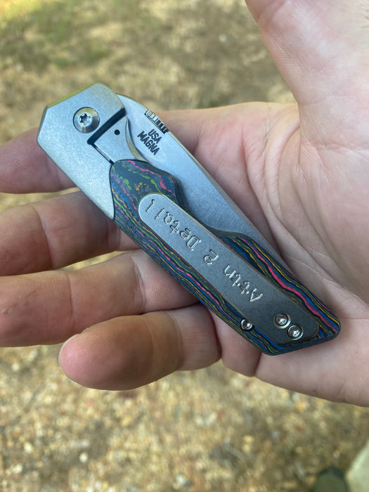 GEN4 Mark 3 Medium - Bolster Lock - 80's CC Scales - Brightwash Ti