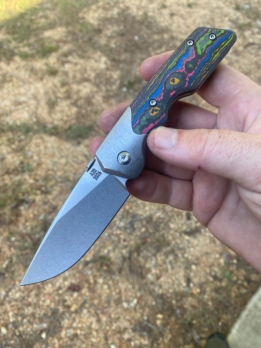 GEN4 Mark 3 Medium - Bolster Lock - 80's CC Scales - Brightwash Ti