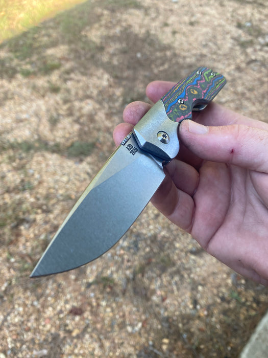 GEN4 Mark 3 Medium - Bolster Lock - 80's CC Scales - Brightwash Ti