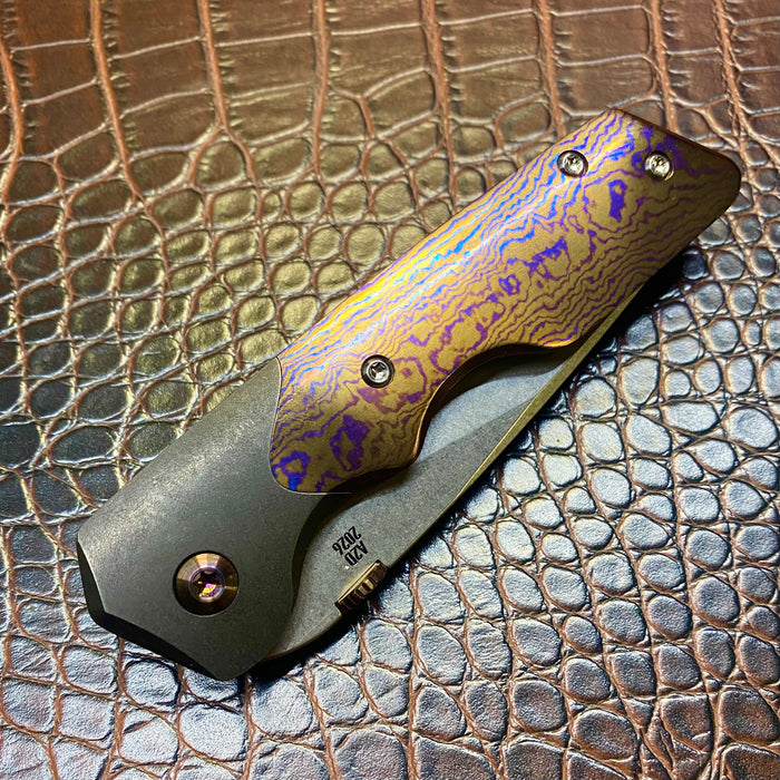 GEN4 Mark 3 Medium - Bolster Lock - Nichols MokuTi Scales