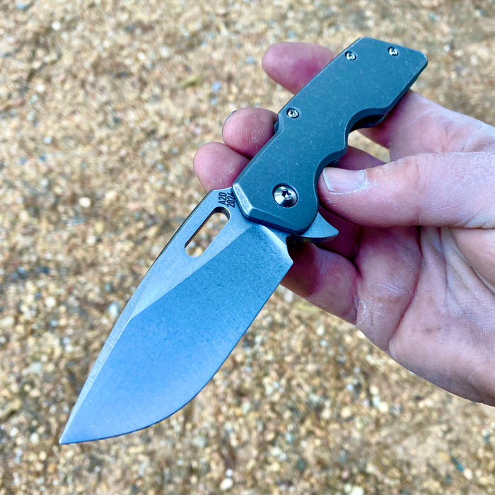 GEN4 Mark 1 Medium - Slim, Contoured Plain Jane - Drop Point